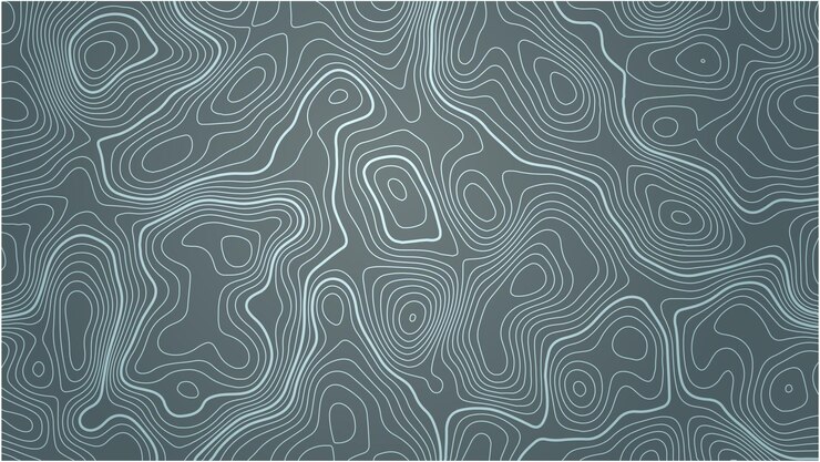 Vecteur lignes de contour de la carte topographique vecteur d'arrière-plan
