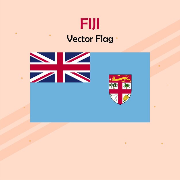 Les lignes de drapeau vectoriel et le stock des Fidji
