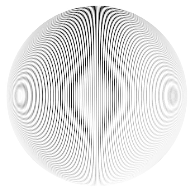 Lignes en forme de cercle. Vecteur .Logo de la sphère technologique. élément de conception 3d. Forme abstraite