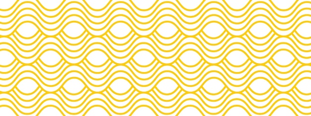 Des lignes horizontales jaunes courbes, un motif de ramen ou de nouilles, des pâtes tagliatelle ou des capellini en arrière-plan
