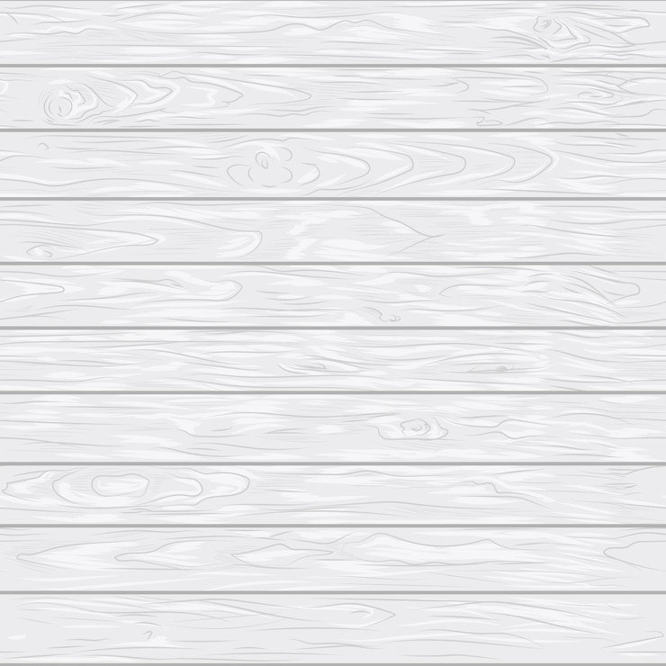 Vecteur lignes horizontales plancher en bois peint en blanc.
