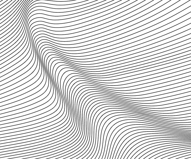 Lignes D'ondes Abstraites Vectorielles
