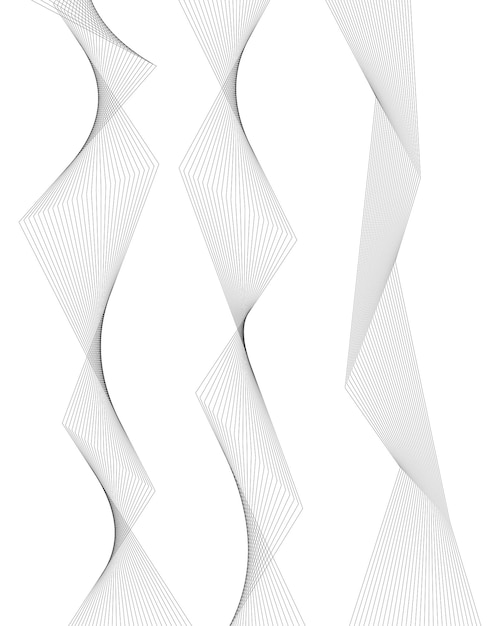 Les lignes polygonales forment un effet d'élément de conception de ruban d'angle 3d04