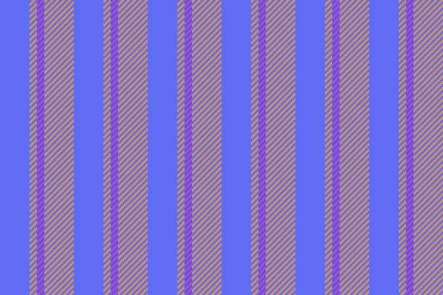 Lignes à rayures sans couture de tissu vectoriel vertical avec un fond de motif textile de texture en couleurs bleue et orange