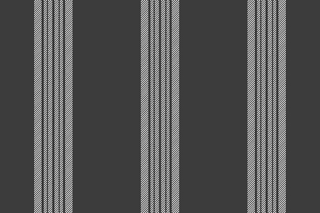 Lignes de tissu de carte de voeux bande internet fond vecteur vertical texture textile uniforme modèle sans couture en couleurs gris et blanc