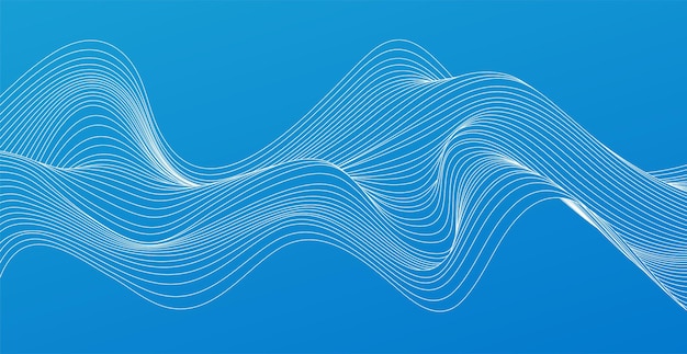 Vecteur lignes de vagues fluides colorées abstraites de vecteur élément de conception pour la technologie, la science, le concept moderne.