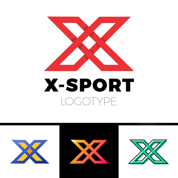 Linear Letter X Logo Monogramme