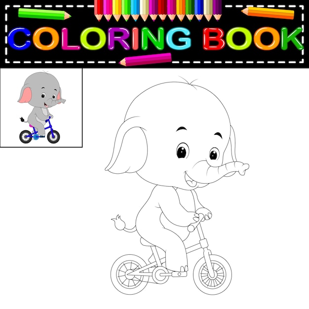 Livre De Coloriage D'éléphant