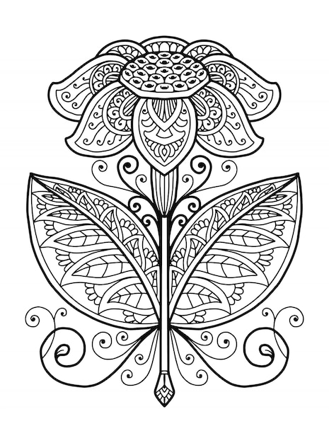 Livre De Coloriage De Fleurs De Mandala