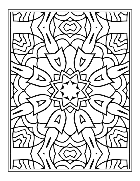 Livre de coloriage floral pour adultes coloriage de mandala de fleurs