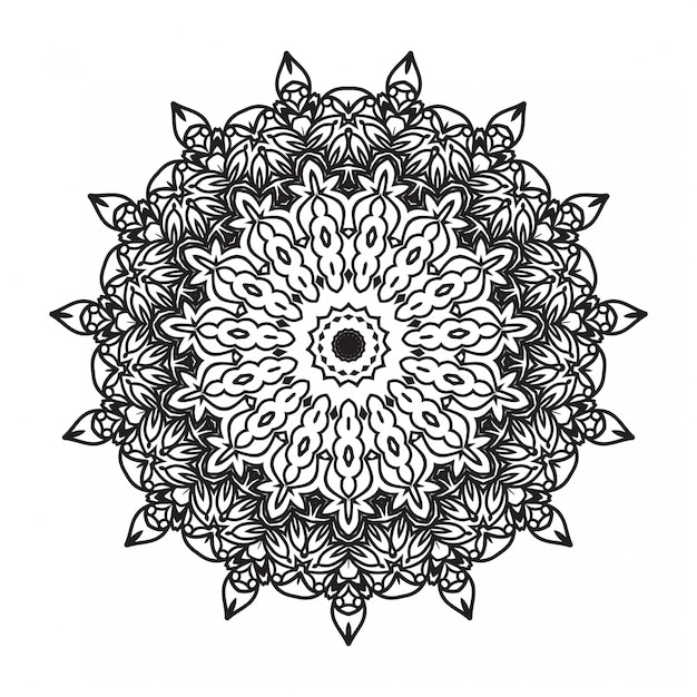 Livre De Coloriage Mandala Avec Style Ornement