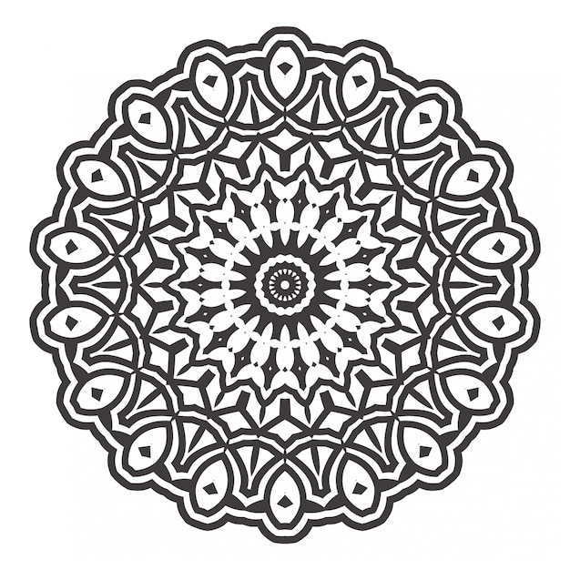 Livre De Coloriage Mandalas Noir Et Blanc