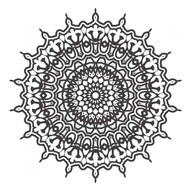 Livre De Coloriage Mandalas Noir Et Blanc