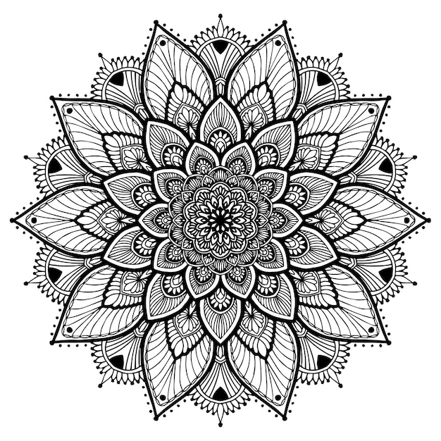 Vecteur livre de coloriage mandalas