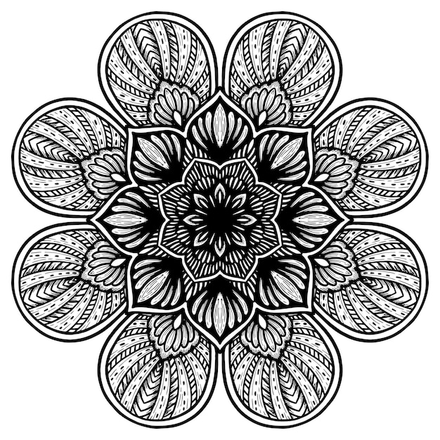 Vecteur livre de coloriage mandalas,