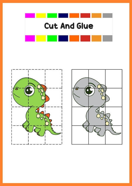 Livre de coloriage pour les enfants dino