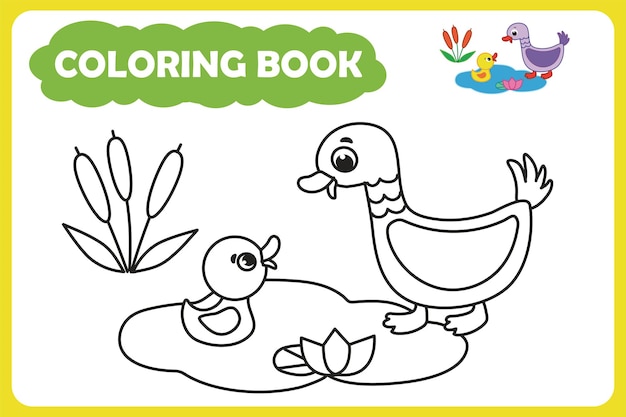 livre de coloriage pour enfants. illustration vectorielle d'animaux de ferme