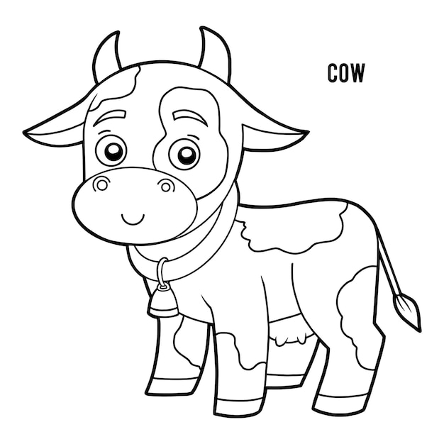 Livre De Coloriage Pour Les Enfants Vache