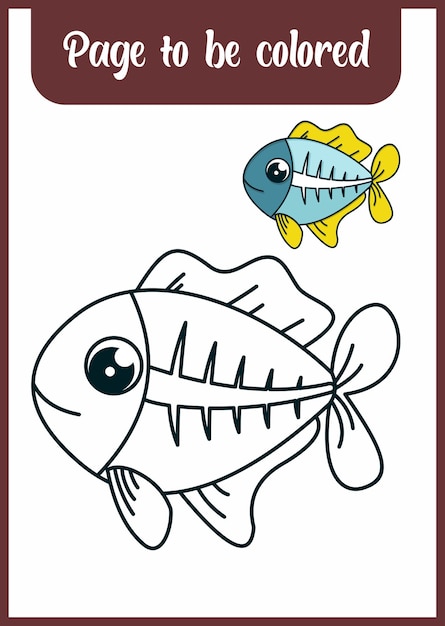 Livre de coloriage pour les enfants x ray fish