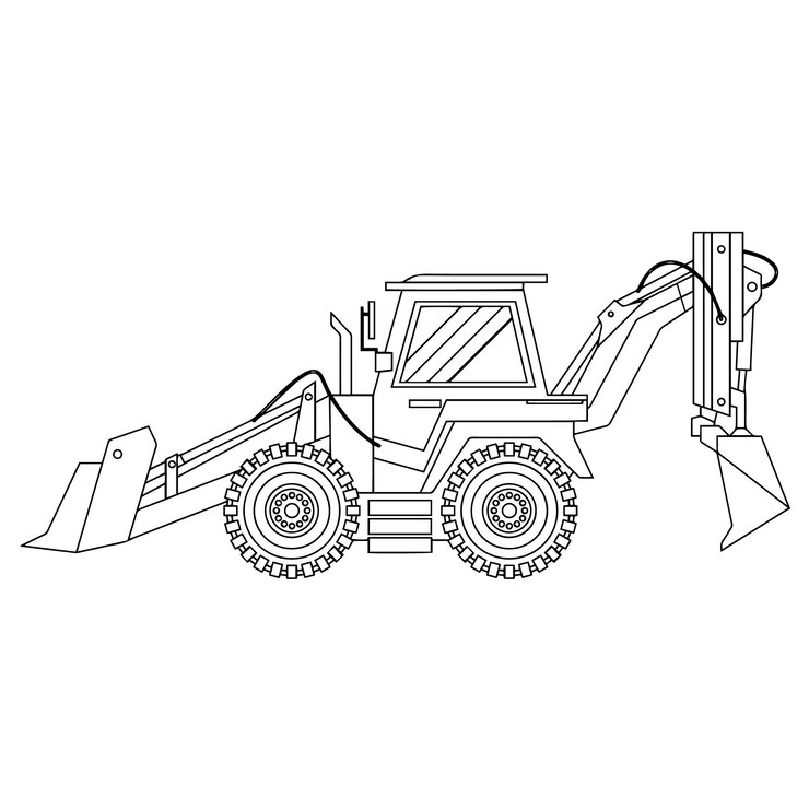 livre de coloriage de véhicules de construction pour enfants