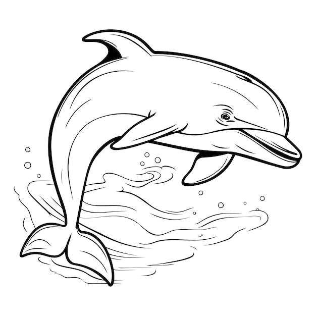 Livre à Colorier De Dauphins Pour Adultes Et Enfants Plus âgés