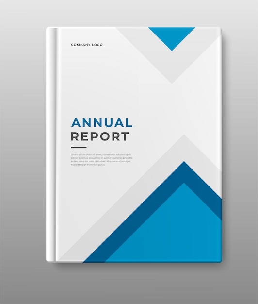 livre de couverture d'entreprise rapport annuel conception géométrique