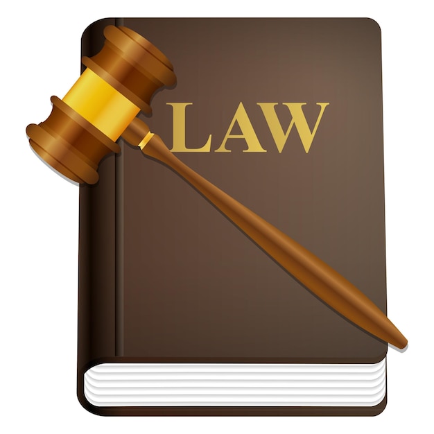 livre de droit et marteau