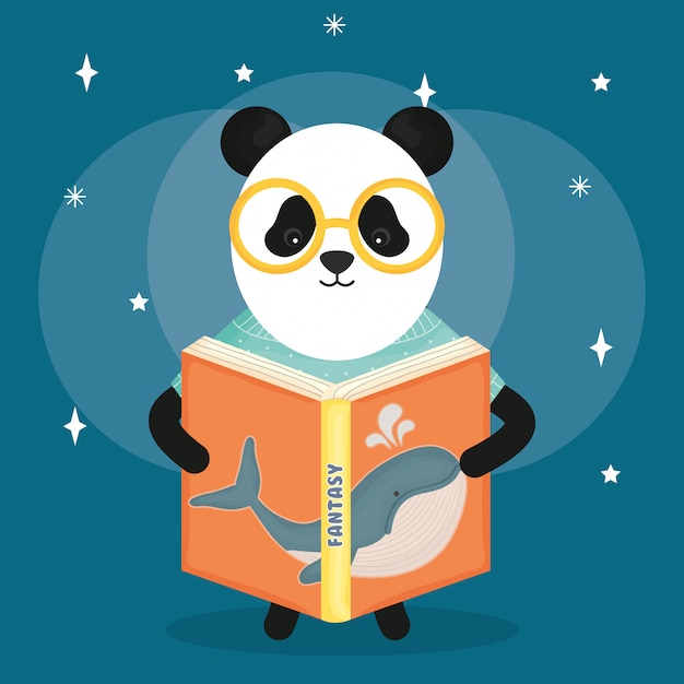 Livre De Lecture Mignon Panda Ours