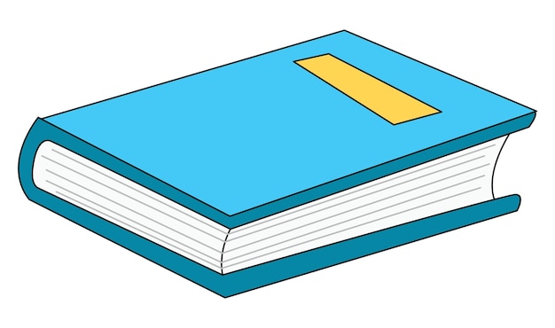 Livre à lire isolé sur un fond blanc