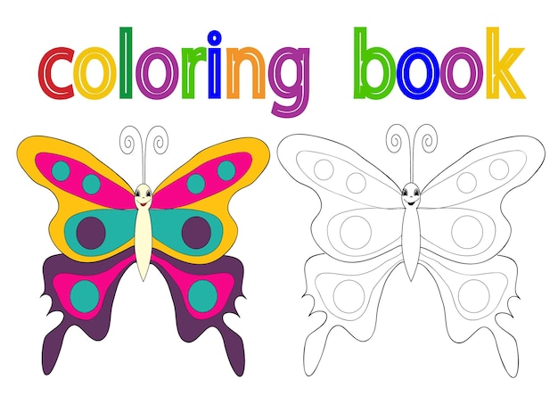 Livre Livre De Coloriage Pour Enfants Papillon