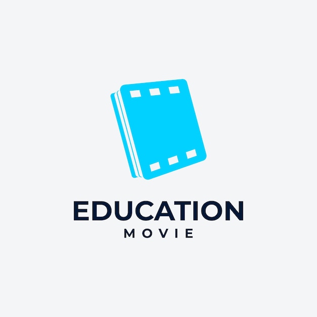 Livre De Logo D'éducation En Ligne Et Logo De Médias