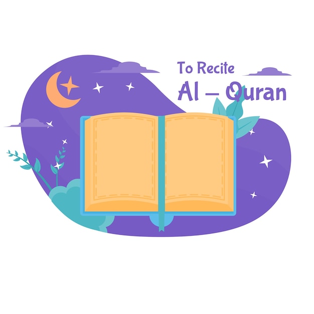 Un livre avec les mots pour rappeler al - quran écrit dessus