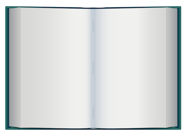 Livre Ouvert Avec Des Pages Blanches Blanches