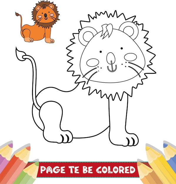 Des livres à colorier pour enfants D'animaux adorables