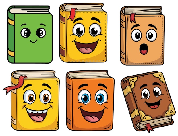 Les livres de dessins animés Vector Bundle
