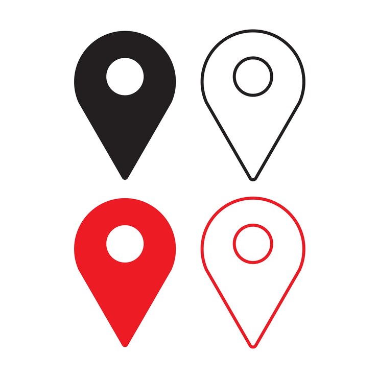 Vecteur localisation de l'icône