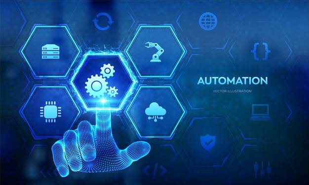 Logiciel d'automatisation IOT et concept d'automation en tant qu'innovation améliorant la productivité dans la technologie
