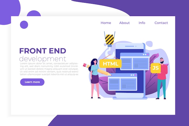 Logiciel de programmation ou application, concept de développement Web et frontal.