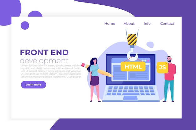 Logiciel de programmation ou application, concept de développement Web et frontal.