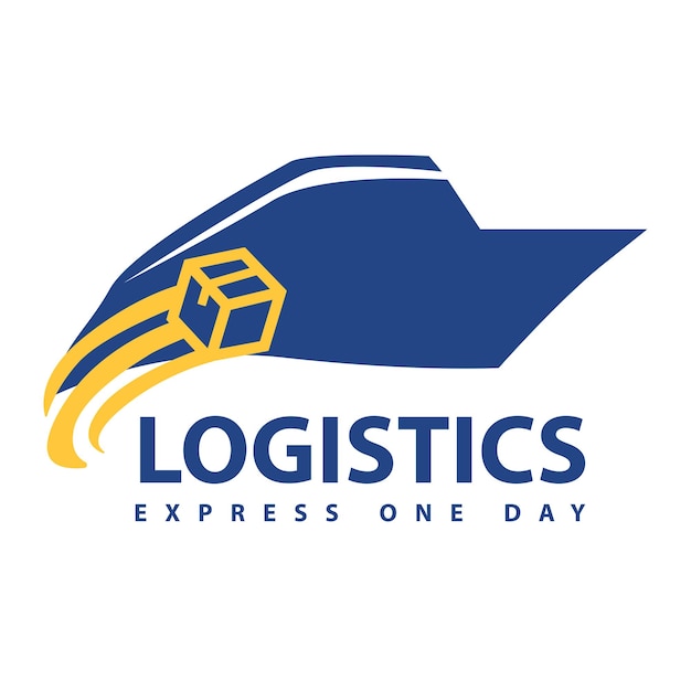 Logistique Fret Transport Plat Simple Création De Logo Commerce International Et Vecteur Logistique