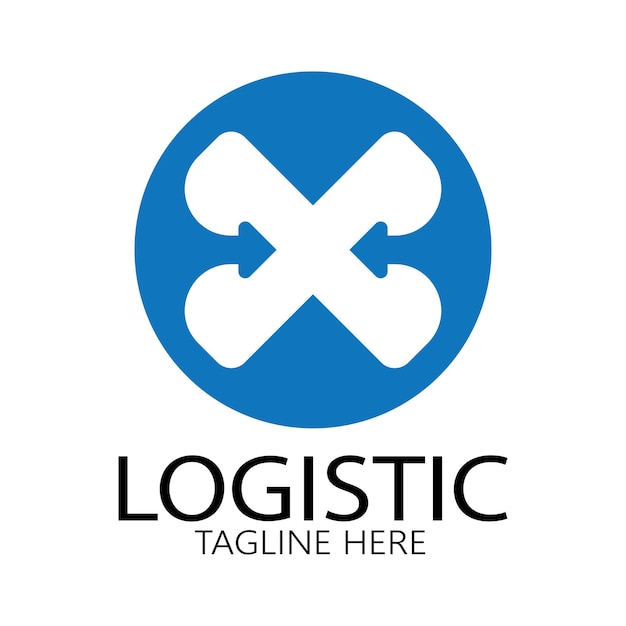 Logistique Logo Icône Illustration Vectorielle Conception Symbole De Distribution Livraison De Marchandises économie Finance