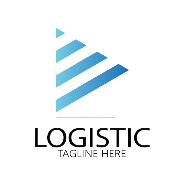 Logistique logo icône illustration vectorielle conception symbole de distribution livraison de marchandises économie finances