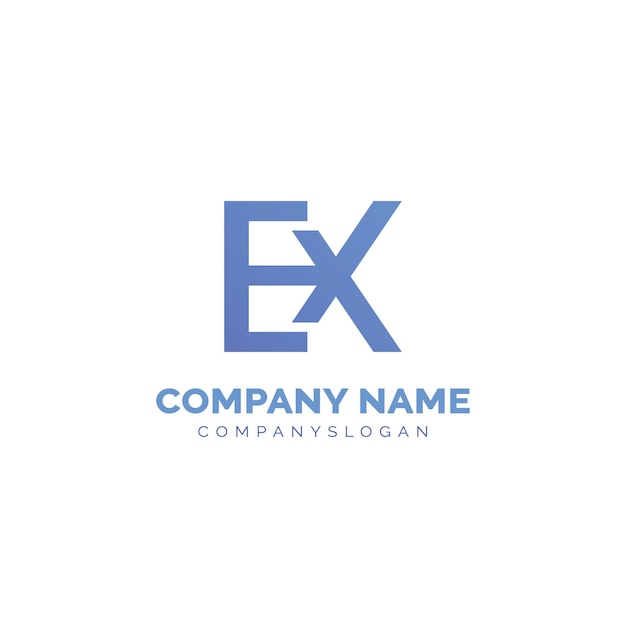 Logo abstrait EX