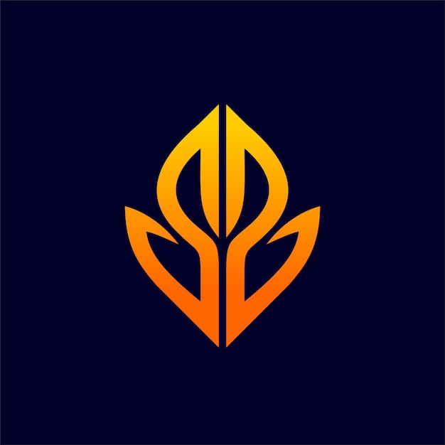 Vecteur logo abstrait de feu, logo tribal de feu