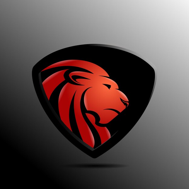 Logo Abstrait Lion Premium