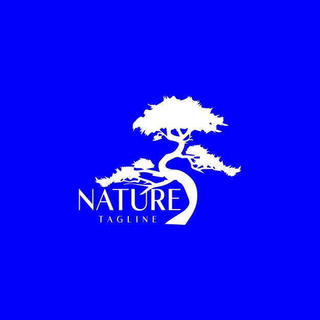 Vecteur un logo abstrait de la nature avec une icône d'arbre