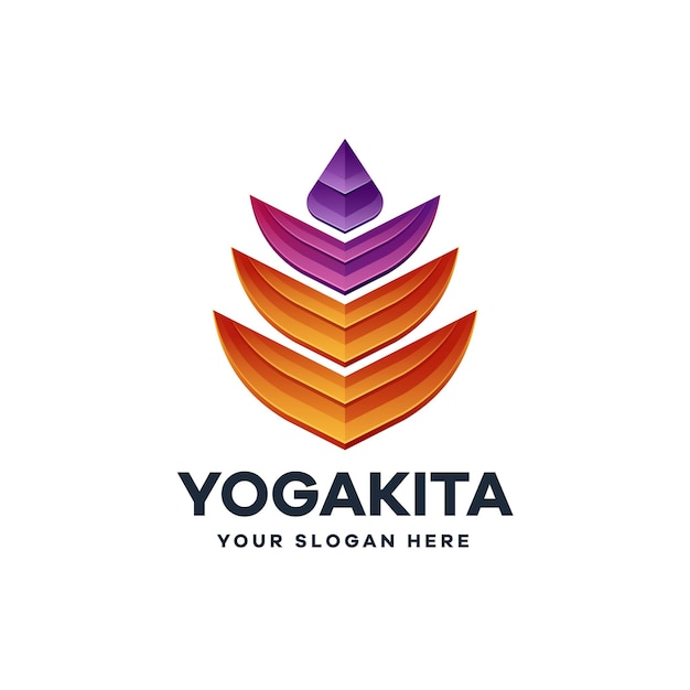 Logo Abstrait De Santé De Yoga