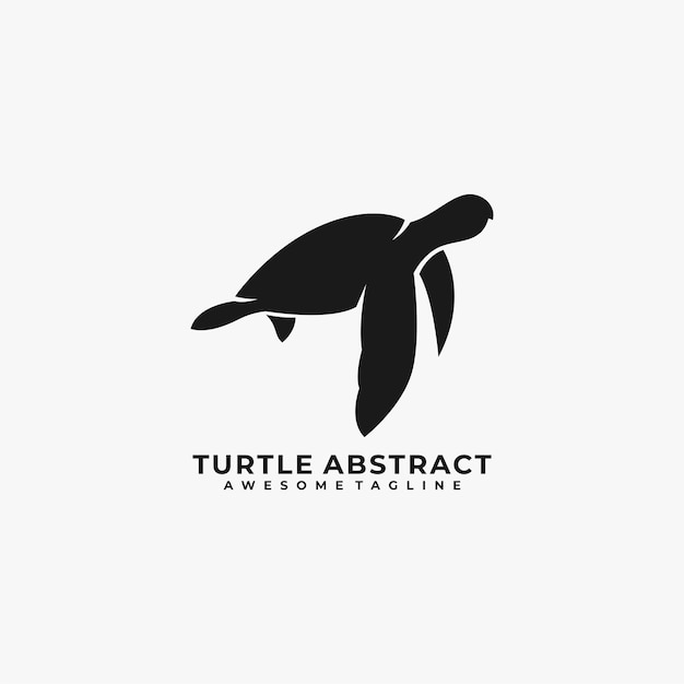 Logo Abstrait Tortue