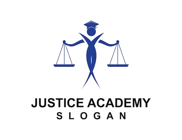 Vecteur logo de l'académie de la justice