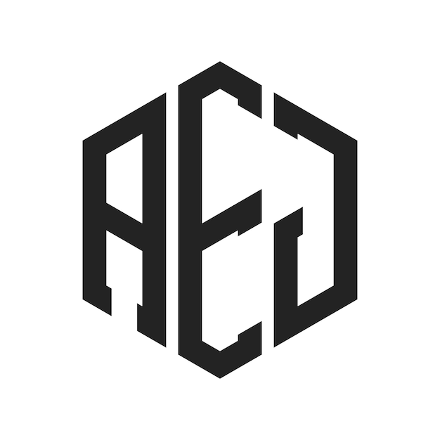 Le logo de l'AEJ est constitué d'une lettre initiale, d'un monogramme et d'une forme hexagonale.